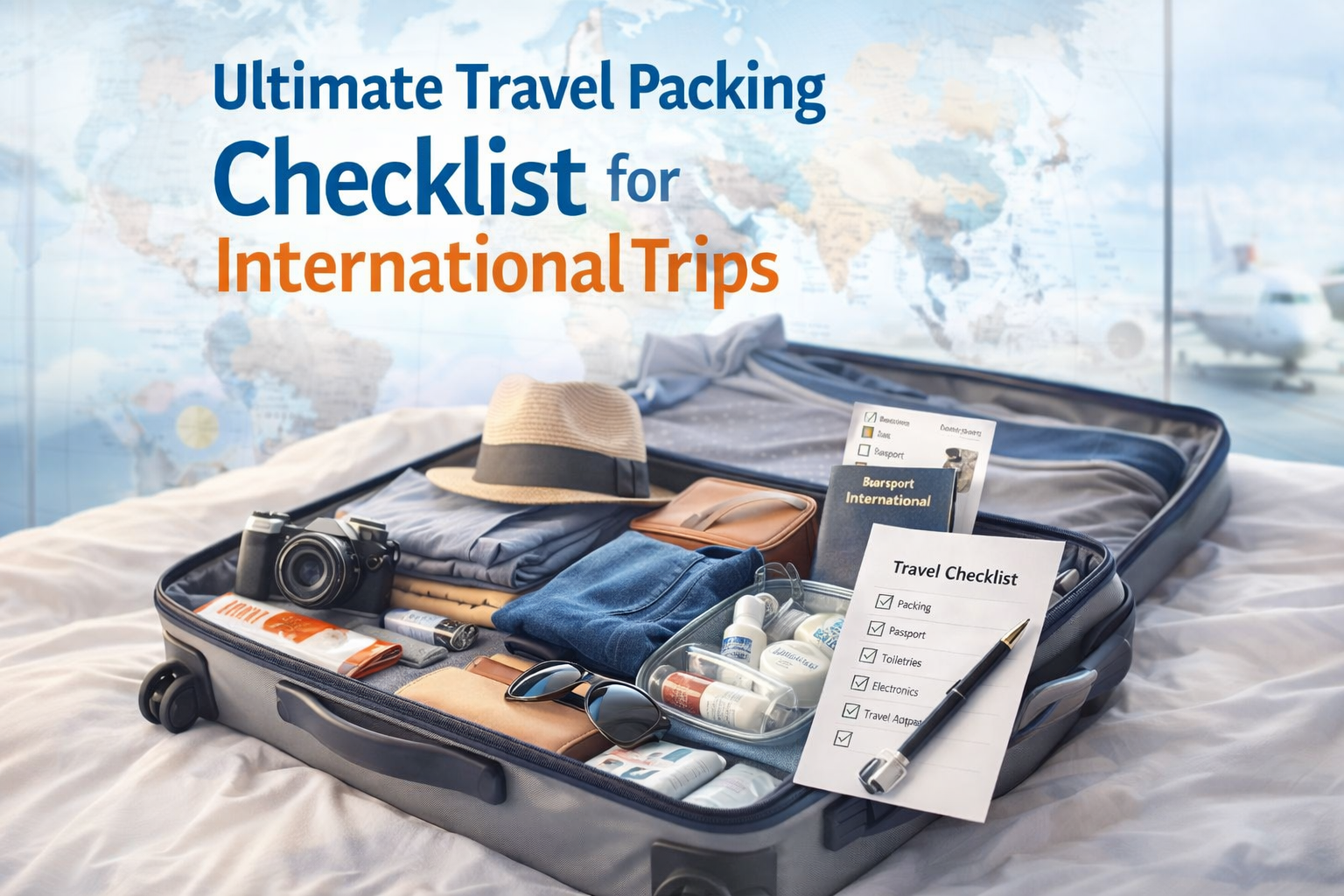  Ultimate Travel Packing Checklist for International Trips (70+ Essentials)